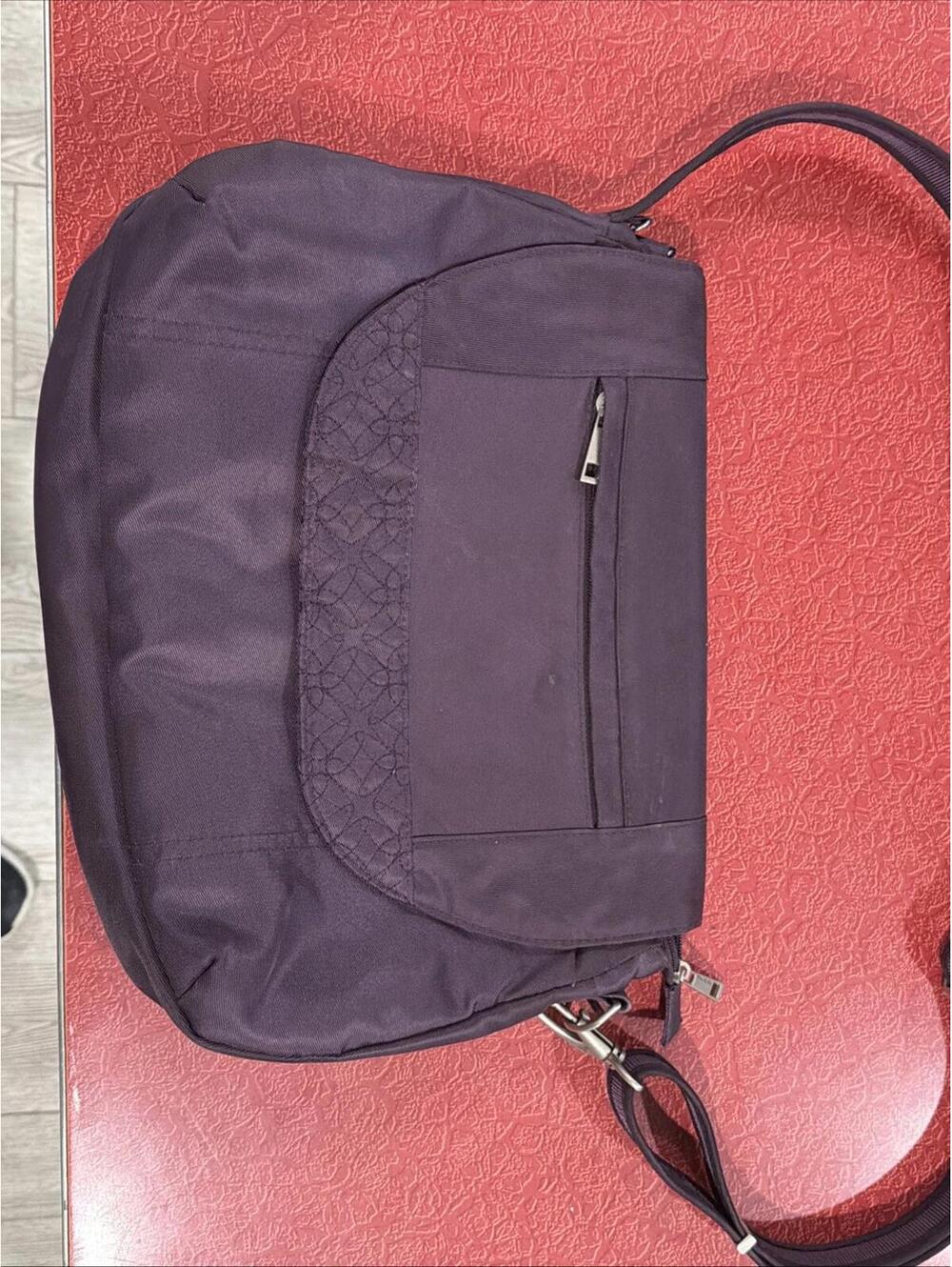 Travelon Medium Crossbody Bag Eggplant Color